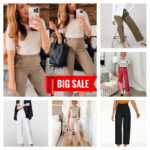 LAST DAY SALE 50% OFF - Tummy Control Twill Cropped Wide Leg Pant