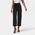 LAST DAY SALE 50% OFF - Tummy Control Twill Cropped Wide Leg Pant