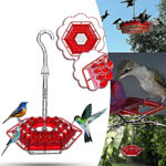 (Last Day Sale-50% OFF) Mary's Hummingbird Feeder With Perch And Built-in Ant Moat