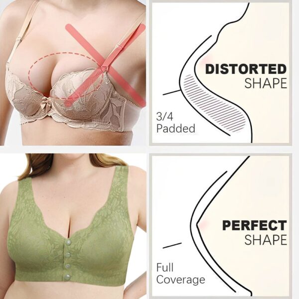 LAST DAY SALE 70% OFF - Zero Feel Lace Full Coverage Front Closure Bra