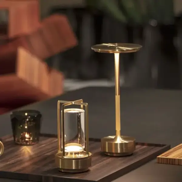 LED Electroplated Metal Table Lamp