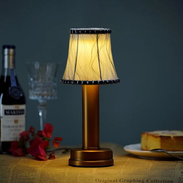 LED Silk Metal Table Lamp