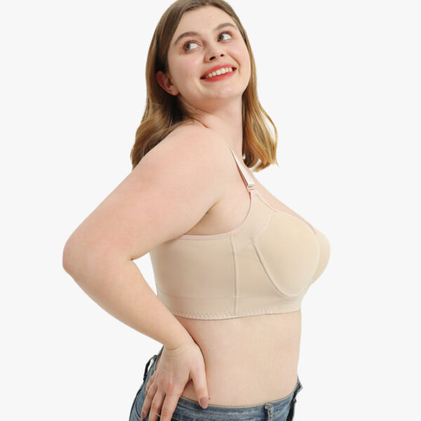 LilySure Push-Up Back Smoothing Bra - Black+Beige (Buy 1 Get 1 Free)