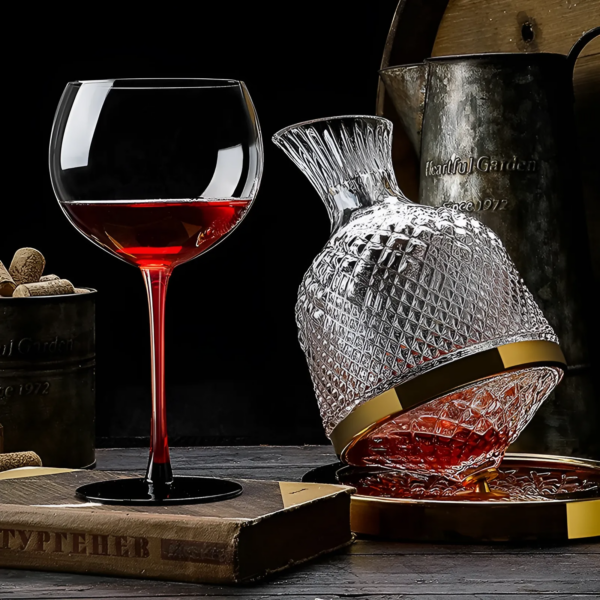 Lusamoon 360 Rotating Wine Decanter