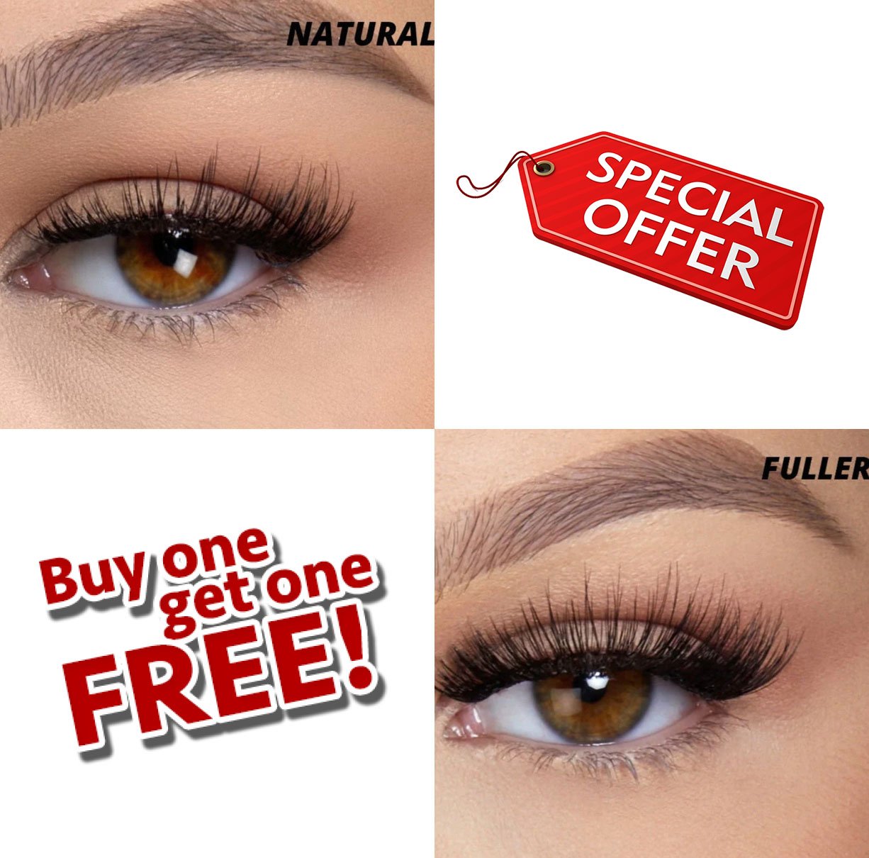 MoxieChic Premium Magnetic Eyelashes | Easy, Quick, Safe! - Buy 1 Get 1 Free