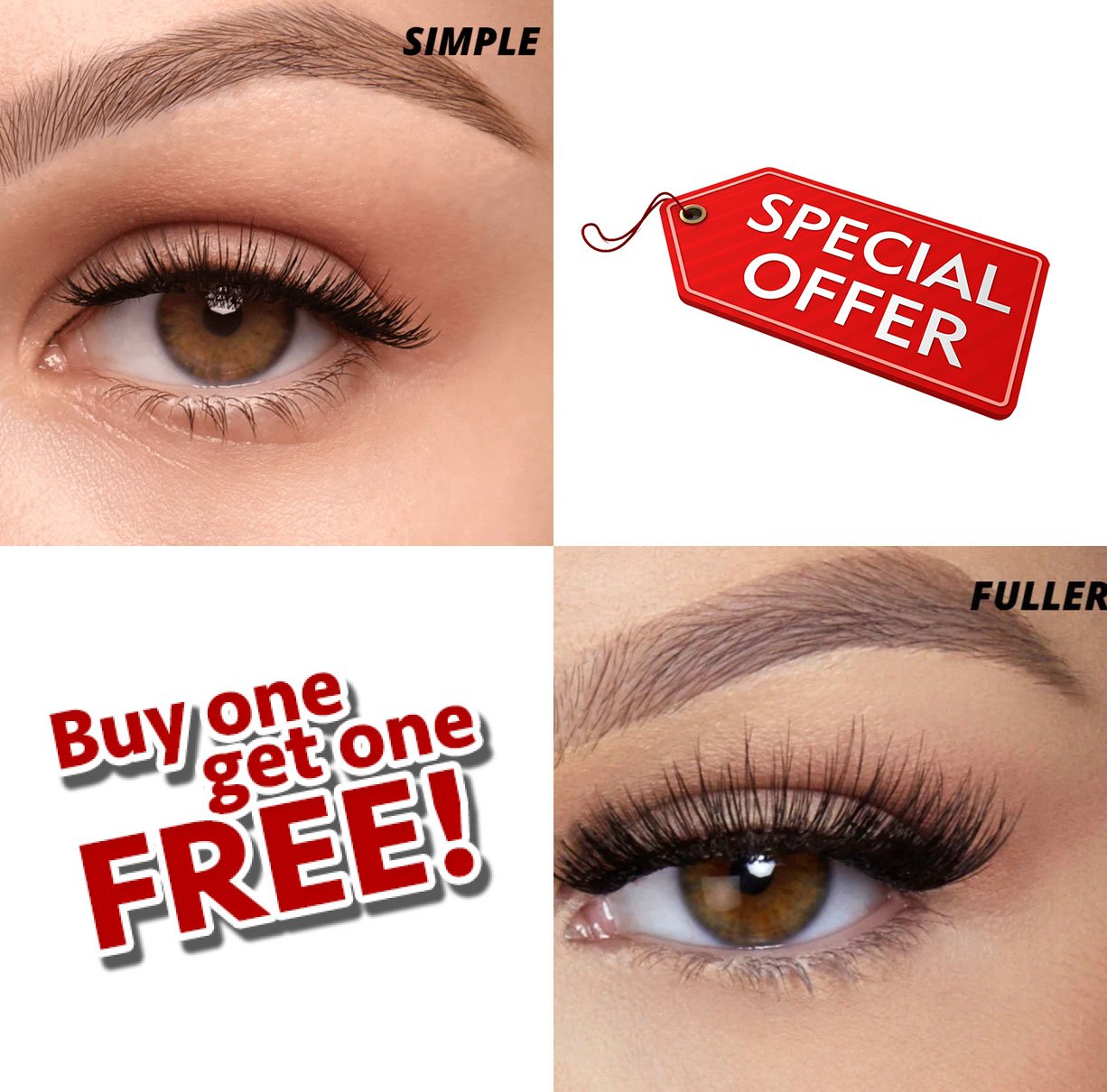 MoxieChic Premium Magnetic Eyelashes | Easy, Quick, Safe! - Buy 1 Get 1 Free