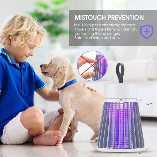 Mozz Guard - Portable Bug Zapper for Indoors Outdoor Fly Zapper Mosquito Trap