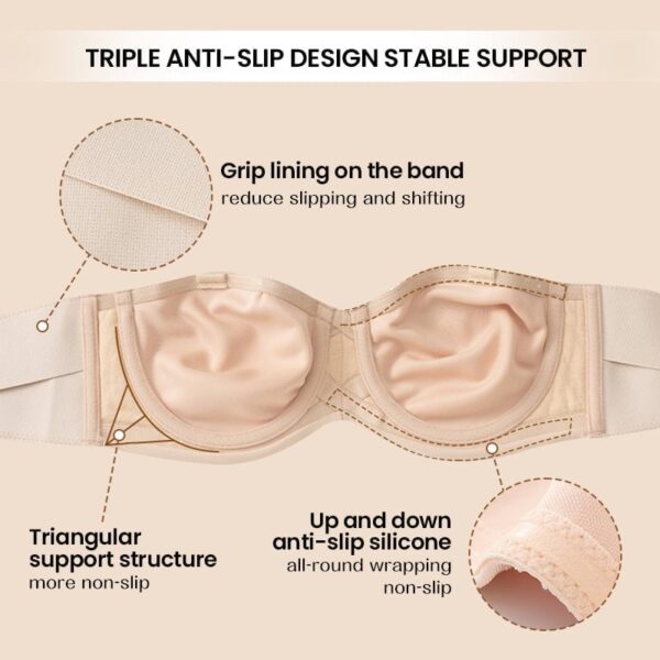 nomorthan - Non-Slip Multi-Way Strapless Bra