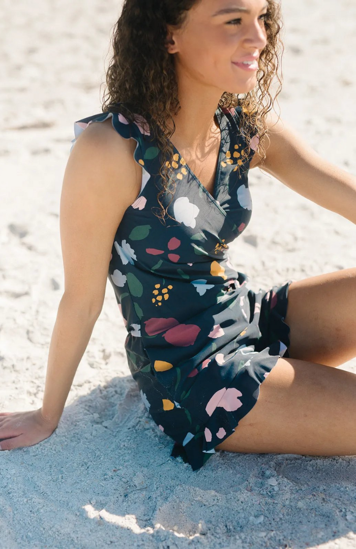 Nouveou Swim Romper w/ Built-in Bra