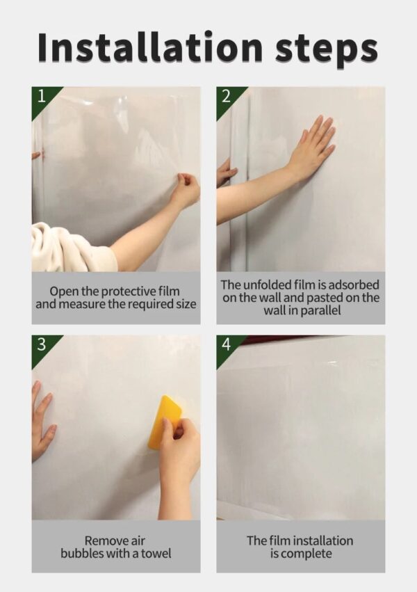 Really useful!!! - Electrostatic Absorption Wall Protective Film