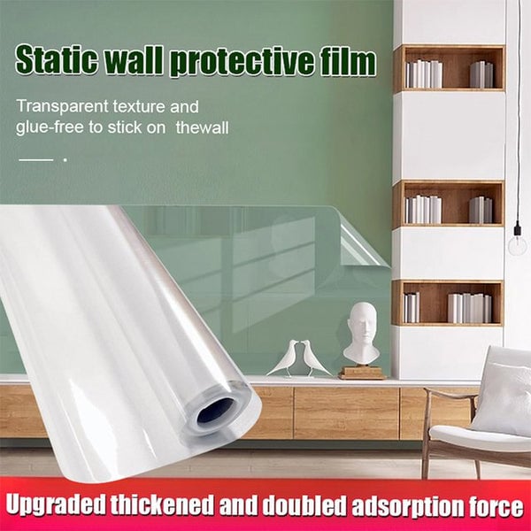 Really useful!!! - Electrostatic Absorption Wall Protective Film