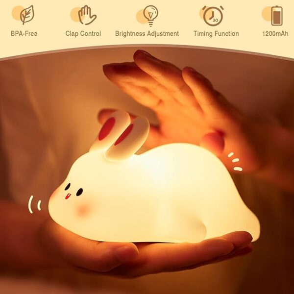 Silicone Bunny Night Light