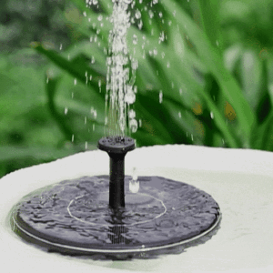 Solar-Powered Garden Oasis Water Fountain For Birds