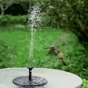 Solar-Powered Garden Oasis Water Fountain For Birds