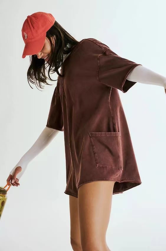 Summer Sale 49% OFF - Oversized Shirt Romper