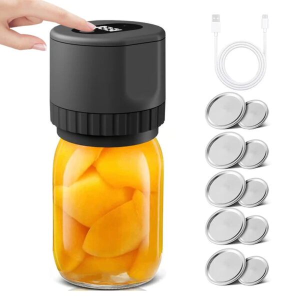 The JarVac Mason Jar Vacuum Sealer