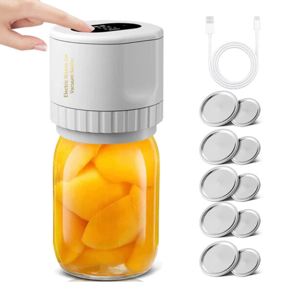 The JarVac Mason Jar Vacuum Sealer