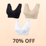 THE LAST DAY SALE OFF - Comfy Corset Bra Front Cross Side Buckle Lace Bras