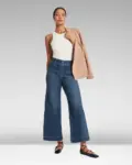 Chiccurva Tummy Control Cropped Wide-Leg Jeans - 2024 Best Selling Jeans