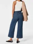 Chiccurva Tummy Control Cropped Wide-Leg Jeans - 2024 Best Selling Jeans