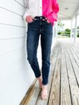 Tummy Control Cuffed Slim Fit Jeans