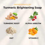 Turmeric Brightening Soap (with Vitamin C, Alpha Arbutin, Oat)