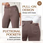 Twilluxe - Women's Stretch Twill Cropped Wide Leg Pants (2024 Edition)