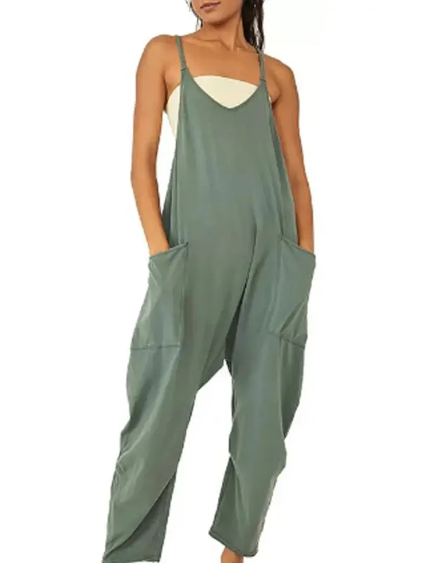 Wridie - Sale 70% - Womens Casual Wide-Leg Jumpsuit