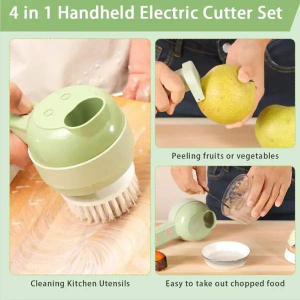 4 in 1 Multi-function Cordless Food Processor