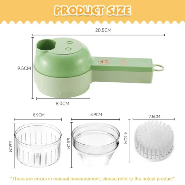 4 in 1 Multi-function Cordless Food Processor