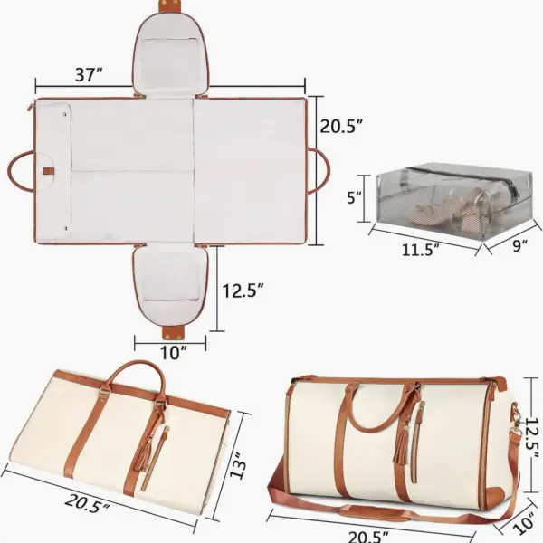 AnnaFinds Foldable Travel Bag 