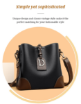 Casual Bucket Bag: Wide Shoulder Handbag for Women (Buy 2 Get 15% OFF)