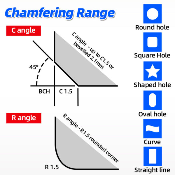 Chamfering Mini Deburring Metal 30000rpm Circular Edge