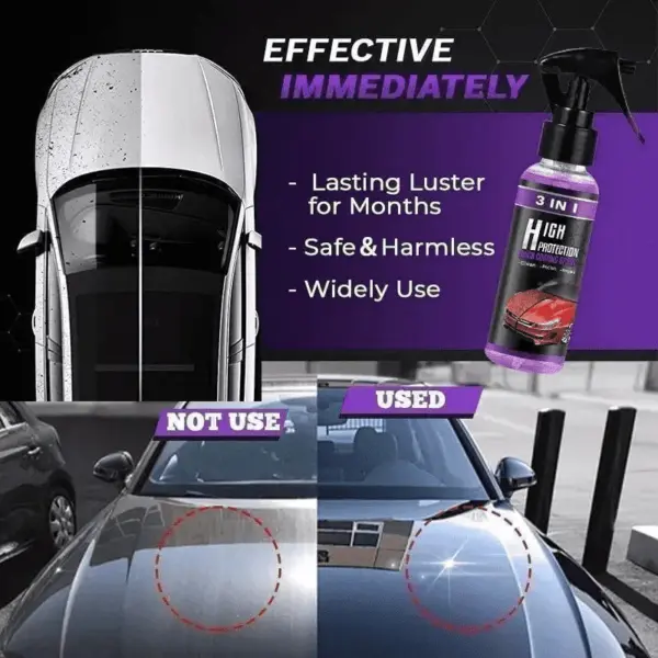 (Early July 4th Sale While Supplies Last NOW-50% OFF) Powerful 3 in 1 High Protection Fast Car Ceramic Coating Spray