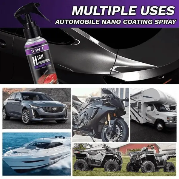 (Early July 4th Sale While Supplies Last NOW-50% OFF) Powerful 3 in 1 High Protection Fast Car Ceramic Coating Spray