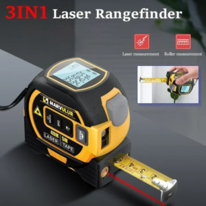 (Early July 4th Sale While Supplies Last NOW-50% OFF) Powerful 3-In-1 Laser Tape Measure Laser Rangefinder Flashlight Laser Level