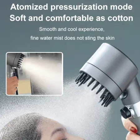 (Early July 4th Sale While Supplies Last NOW-50% OFF) Powerful Massage Shower Head With Versatile One-button Adjustment 