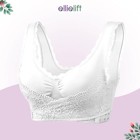 EllieLift - LAST DAY 70% OFF – Comfy Corset Bra Front Cross Side Buckle Lace Bras