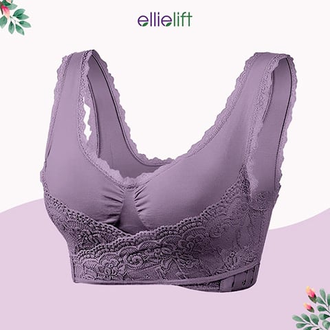 EllieLift - LAST DAY 70% OFF – Comfy Corset Bra Front Cross Side Buckle Lace Bras