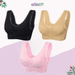 EllieLift - LAST DAY 70% OFF – Comfy Corset Bra Front Cross Side Buckle Lace Bras