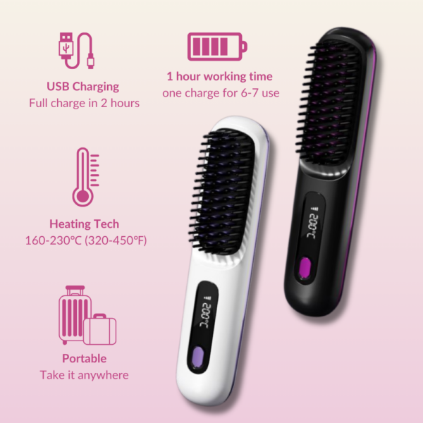 Fezzini Hair Straightener Brush