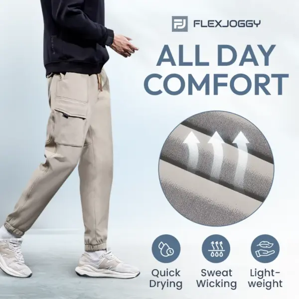 FlexJoggy - Unisex Multi-pocket Durable Jogger Pants