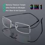 FRAMELESS ANTI-BLUE LIGHT PORTABLE READING GLASSES