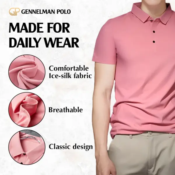 Gennelman Polo - Men Ice Silk Classic Polo