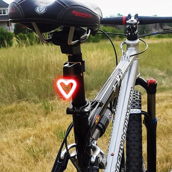 Heart-Shaped LED Bike Light