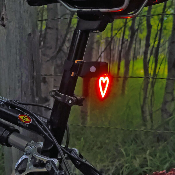 Heart-Shaped LED Bike Light