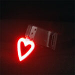 Heart-Shaped LED Bike Light