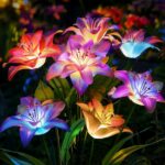 HOT SALE 70%OFF - Solar-Powered Blooming Lily Flowers Light