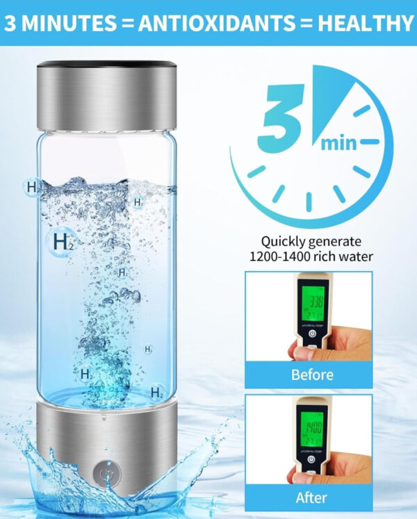 HydroBoost Ionizer Cup: Purest Hydration Water Bottle