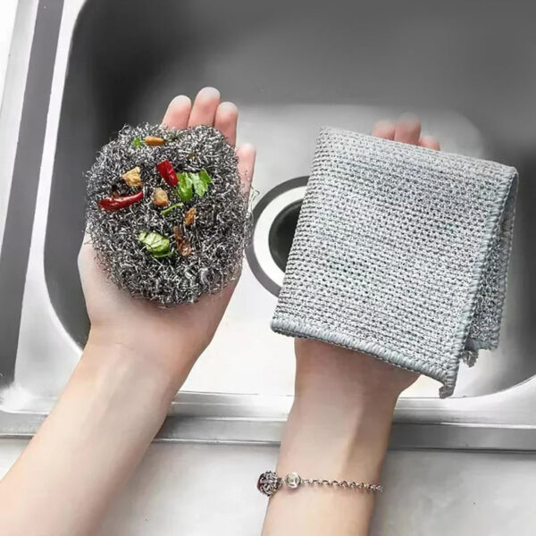 LAST DAY 70% OFF - Multifunctional Non-scratch Wire Dishcloth